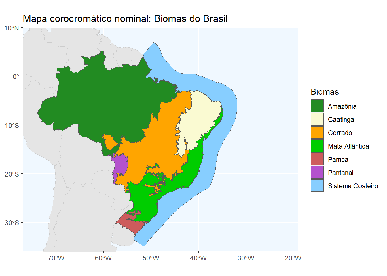 Mapa com fundo azul claro